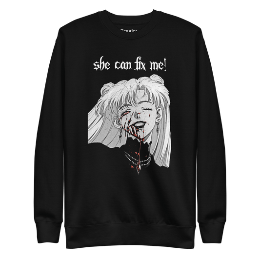 Nadia Vampire Lady "Fix Me" - Unisex Sweatshirt - Brunirax Shop