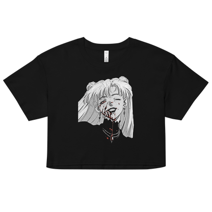 Nadia Vampire Lady - Relaxed Fit Heavy Weight - Crop Top - Brunirax Shop