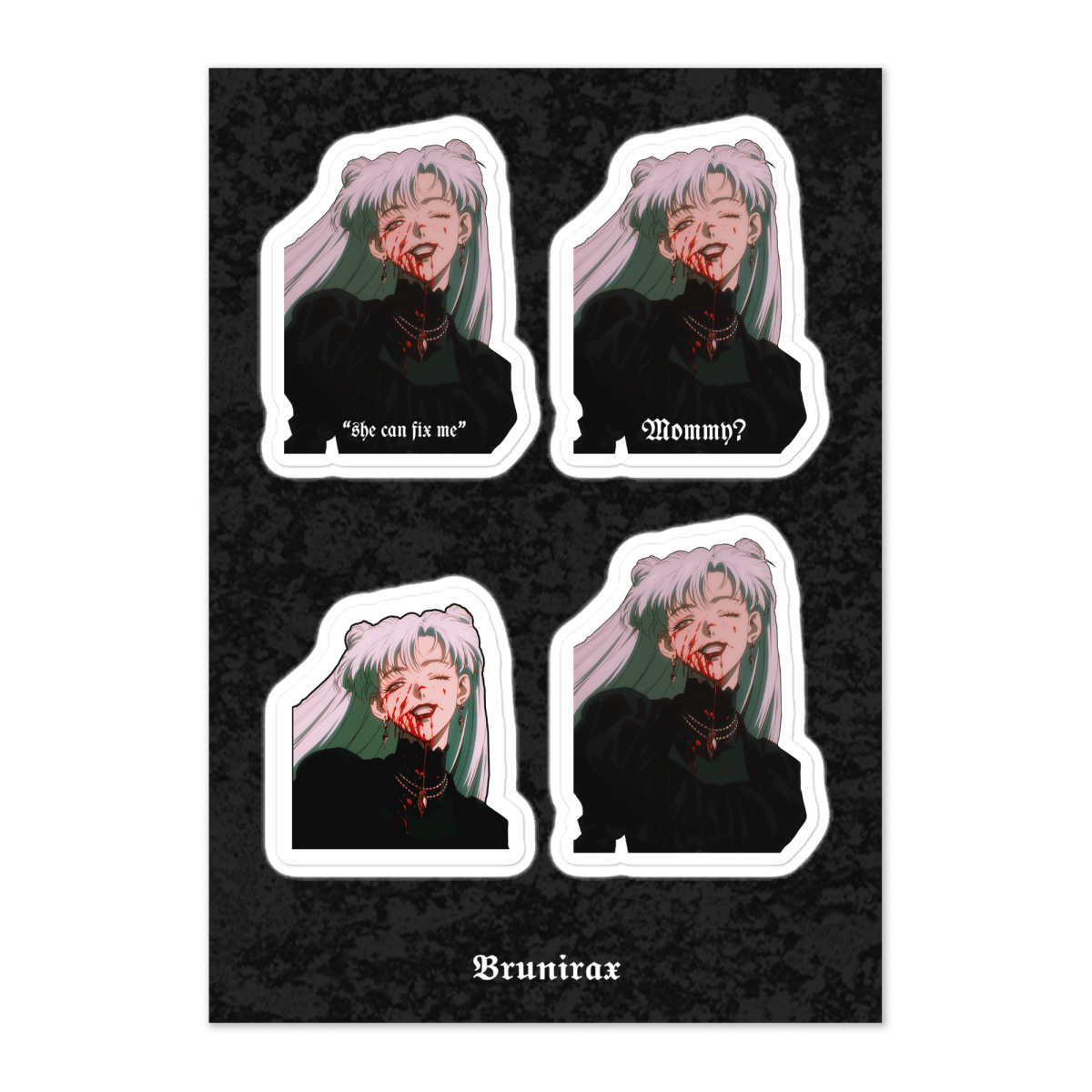 Nadia Vampire Lady - Sticker Sheet 2 - Brunirax Shop