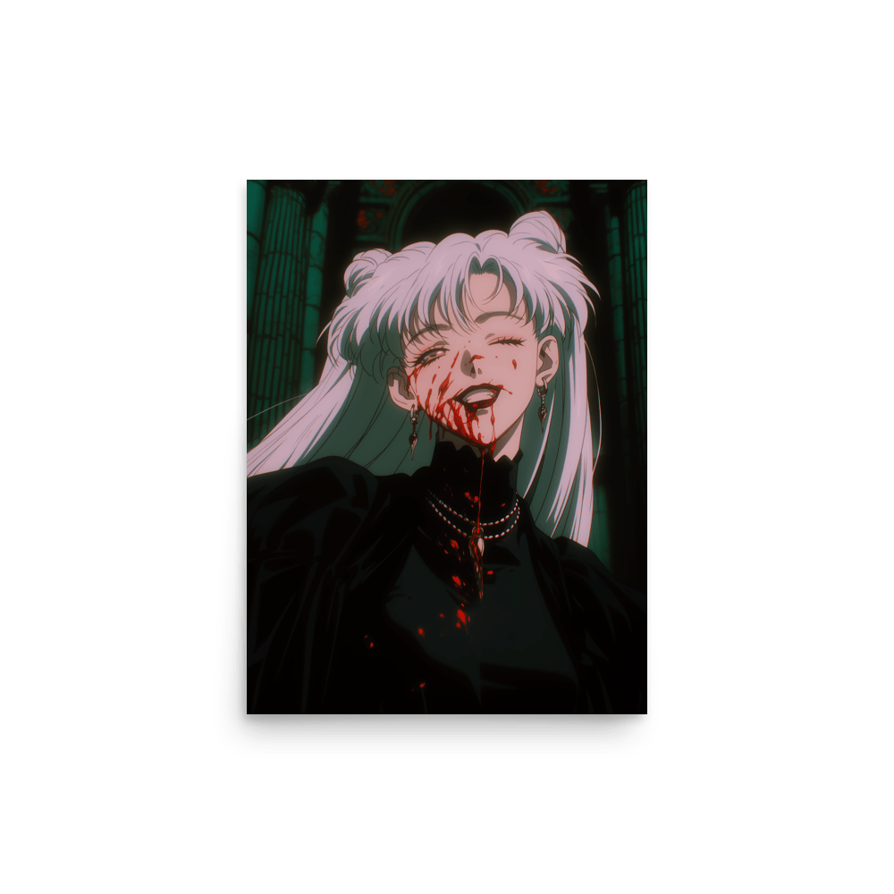 Nadia Vampire Lady Zoom In Vertical - Poster - Brunirax Shop