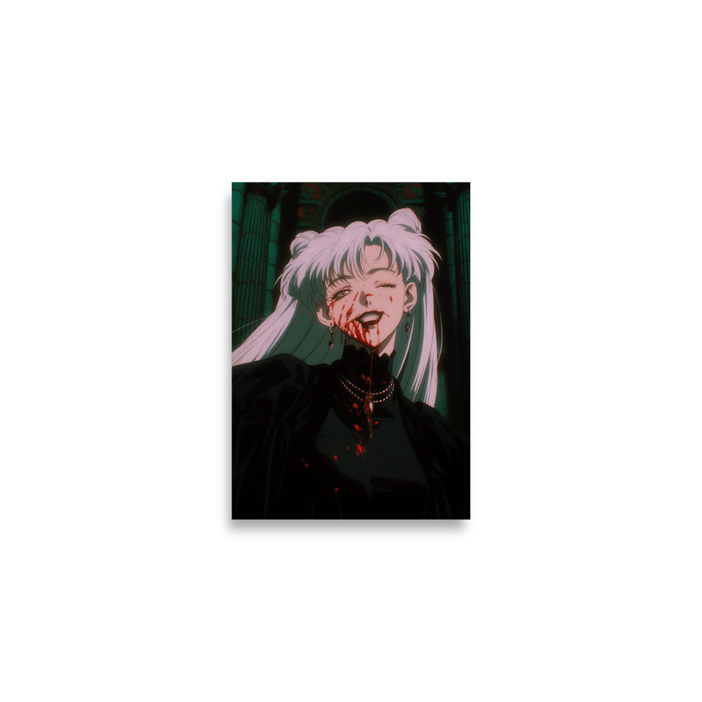 Nadia Vampire Lady Zoom In Vertical - Poster - Brunirax Shop