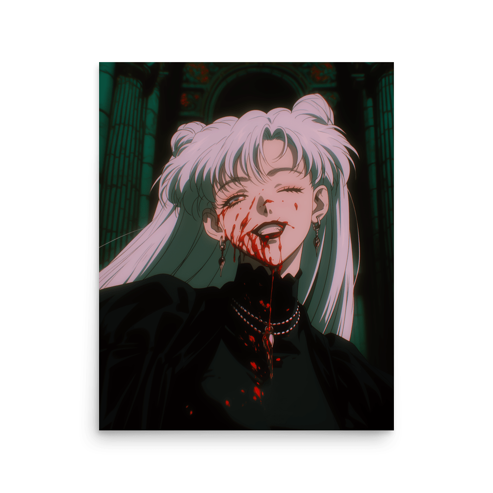 Nadia Vampire Lady Zoom In Vertical - Poster - Brunirax Shop