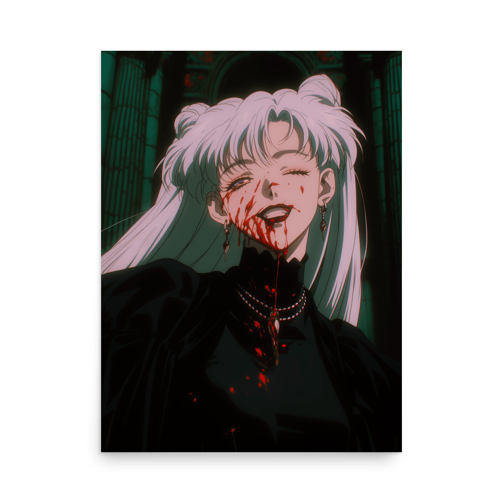 Nadia Vampire Lady Zoom In Vertical - Poster - Brunirax Shop