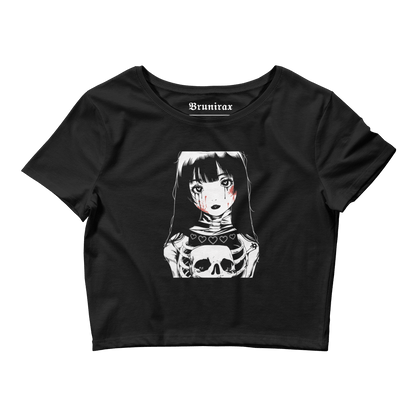 Skeleton Girl - Slim Fit Light Weight - Crop Top - Brunirax Shop