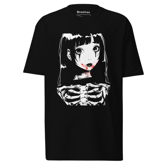 Skull Girl - Premium Heavyweight 220g T-Shirt - Brunirax Shop