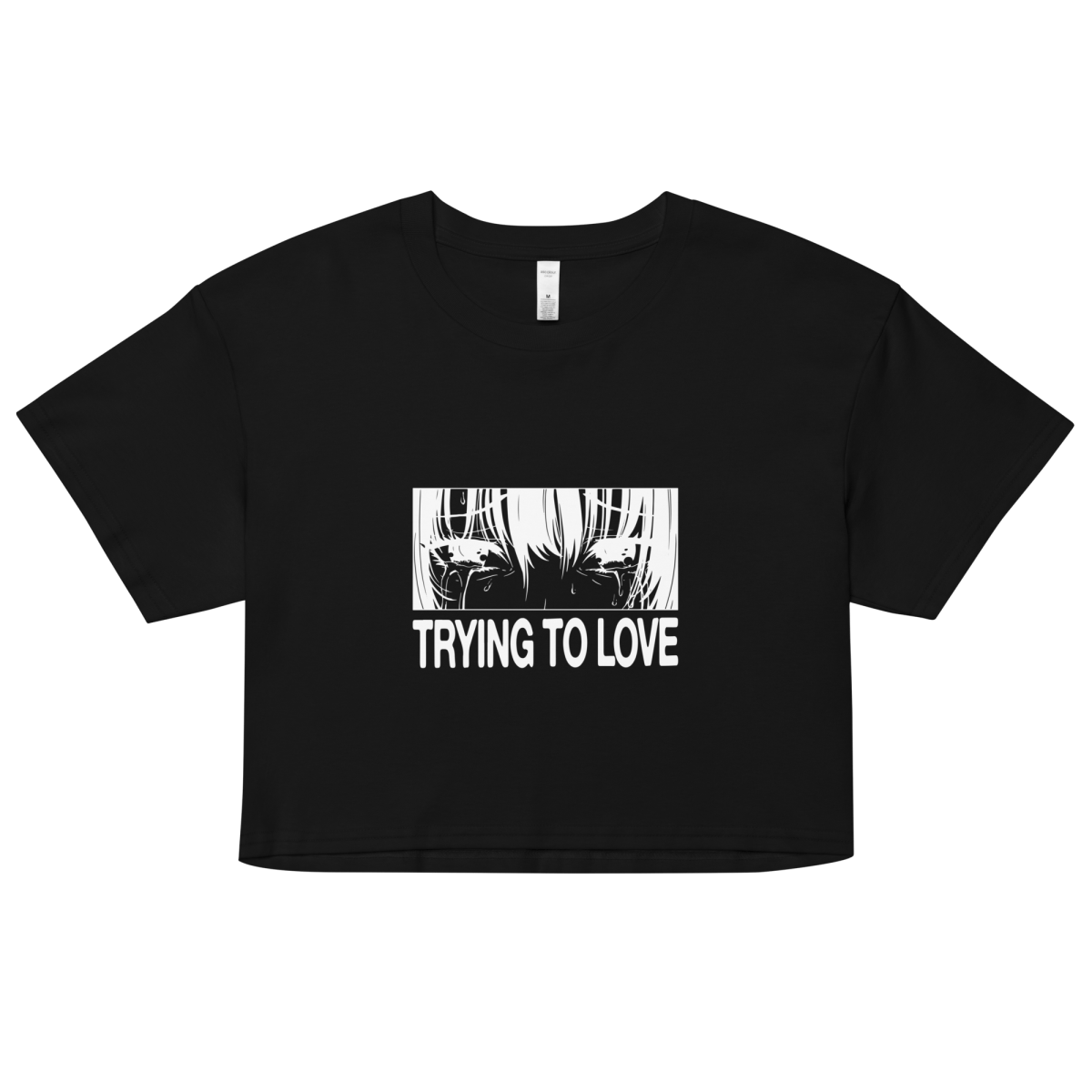 Trying To Love 2 - Relaxed Fit Heavy Weight - Crop Top - Brunirax Shop