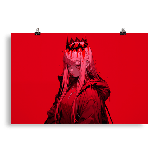 Vampire Pink Lady Crown - Poster - Brunirax Shop