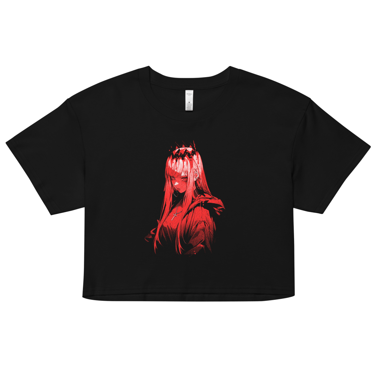 Vampire Pink Lady Crown - Relaxed Fit Heavy Weight - Crop Top - Brunirax Shop