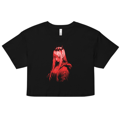 Vampire Pink Lady Crown - Relaxed Fit Heavy Weight - Crop Top - Brunirax Shop