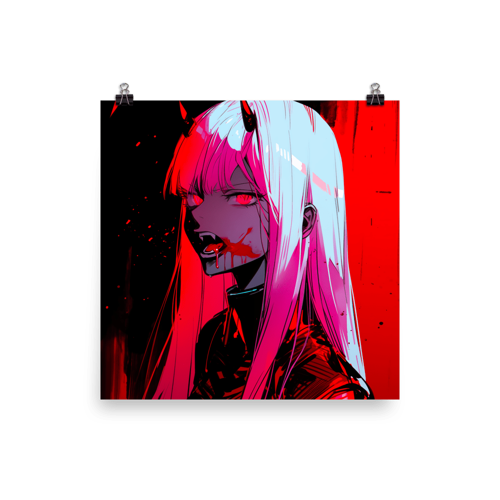 Vampire Pink Lady - Poster - Brunirax Shop