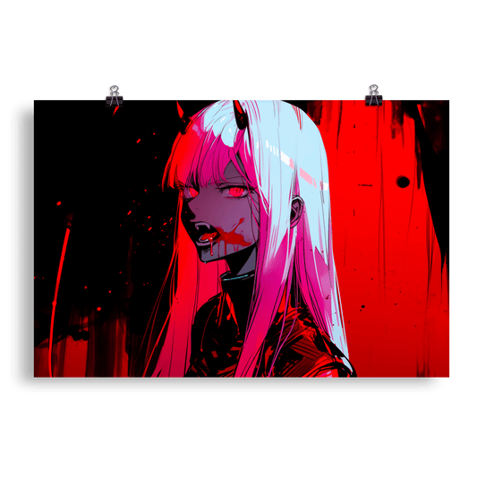 Vampire Pink Lady - Poster - Brunirax Shop