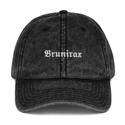 Vintage Cotton Twill Cap - Brunirax Smaller Logo - Brunirax Shop