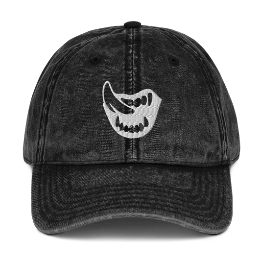 Vintage Cotton Twill Cap - Vampire Fangs - Brunirax Shop